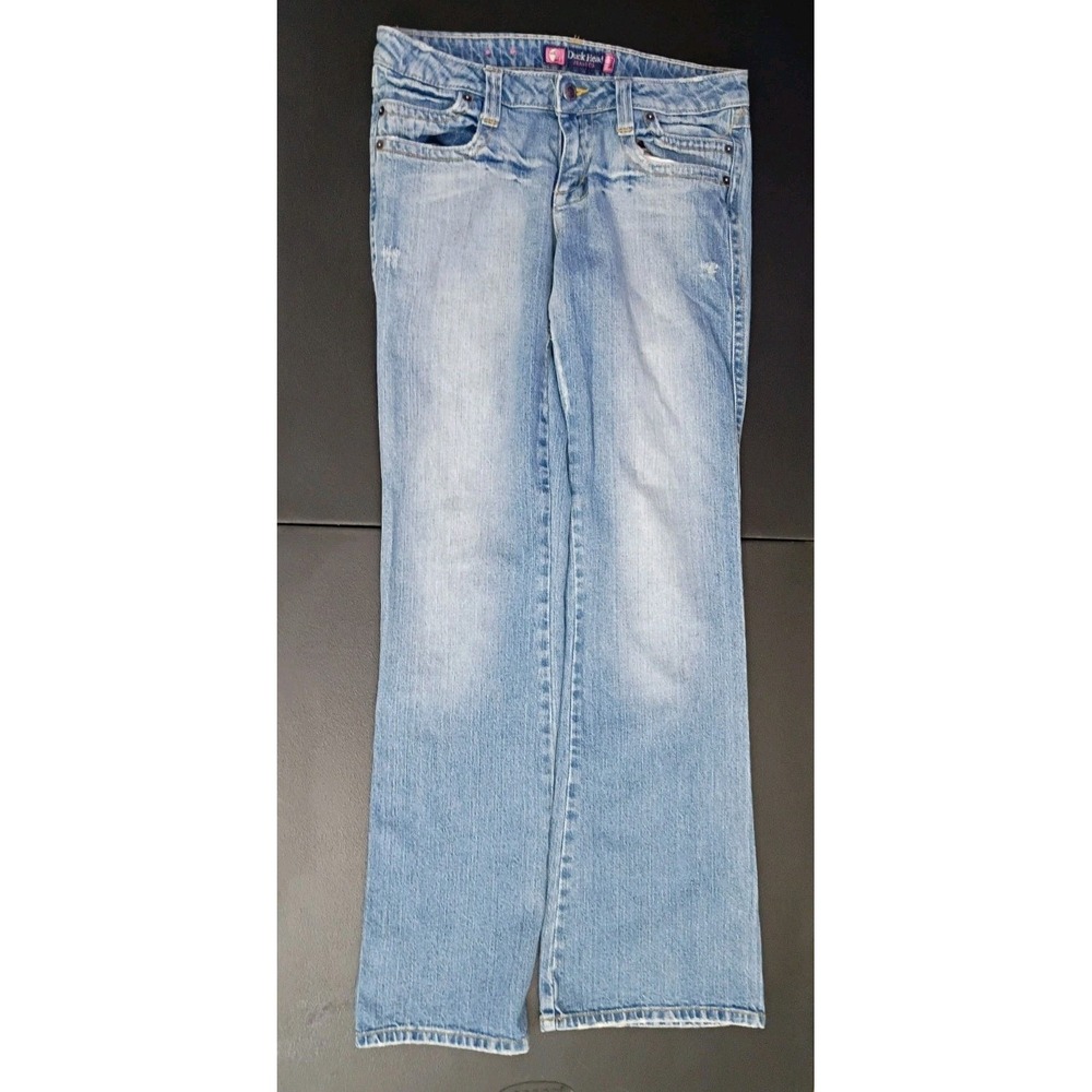 Duck Head Women's Premium Flare Low Rise Jeans Size 7 Y2K Hip Hugger Flare